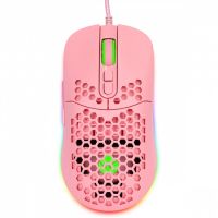 Mouse USB Vinik Gamer Void Rosa c/ Led RGB
